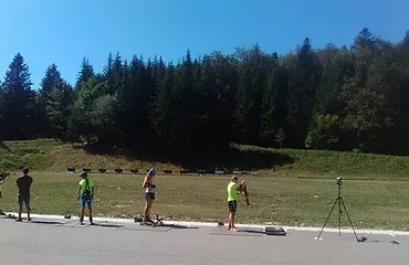 entrainement section biatlon skidrome