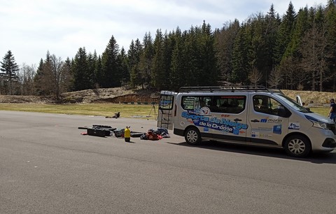 entrainement section biatlon skidrome